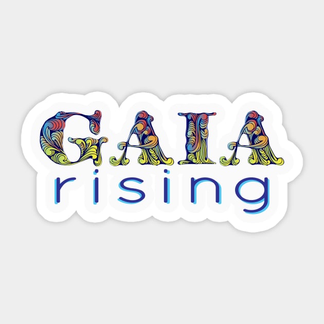 Gaia Rising Sticker by GforceBass Productions